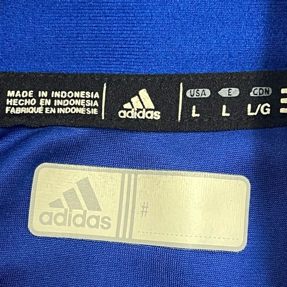Adidas Track Jacket KU Jayhawks Full-Zip Climalite Athletic Collegiate Fanwear L